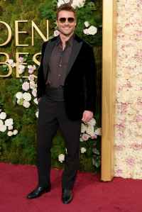 Glen Powell Is As Handsome As Ever at the 2025 Golden Globes